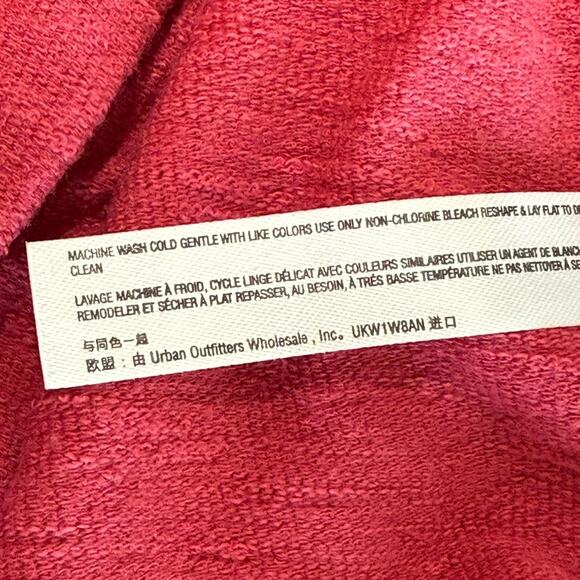 Anthropologie Saturday Sunday Kathie Flounced Mini Dress Pink‎ Red-Small - Picture 10 of 10